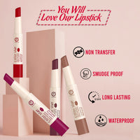 COLORS QUEEN Lipstick Bridal Maroon & Hot Red (Matte)