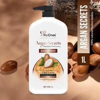 TryOnes Argan Secrets Shampoo for Dryness & Damage Control Dry Hair/Dandruff/Hair Loss/Hair Growth/Frizzy Hair - (1000ml)