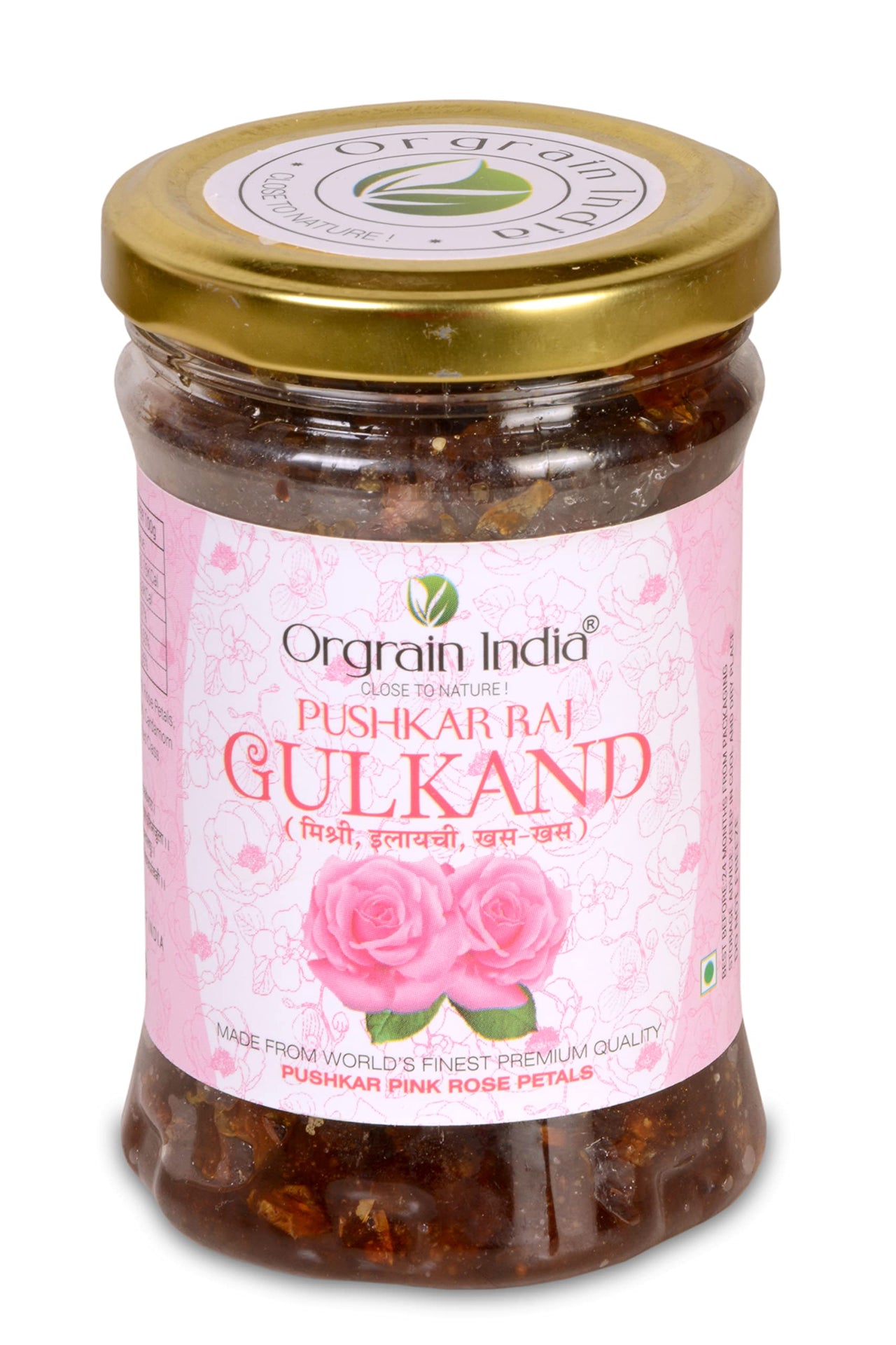 Orgrain India Pushkar Raj Gulkand 1.2kg (Pack of 4 * 300g)
