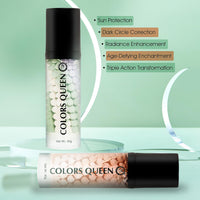 Colors Queen 3 in 1 Facial Primer | Lightweight, Long Lasting & Highly Moisturizing Formula | Long Lasting Dewy Primer for Face Makeup - 40g (01)