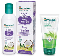 Himalaya Baby Hair Oil 100 ml & Himalaya Herbals Purifying Neem Face Wash, 150ml