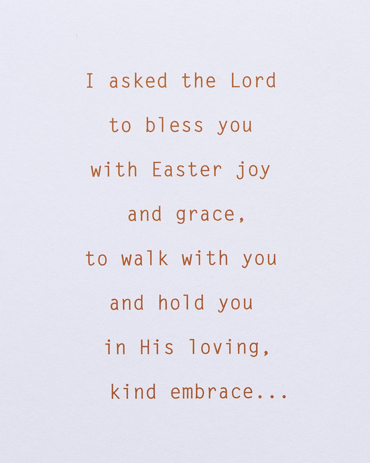 American Greetings Religious Easter Card (Lord Be With You)