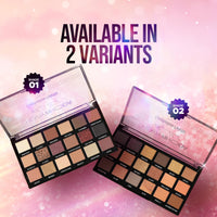 Hilary Rhoda Play N Blend Eyeshadow Palette | Matte & Shimmer Finish | Super-fine Particles | 18 Trendy Colours | Available in 2 Variants | Blends Easily - 20g (Day Dreamer - Shade 01)