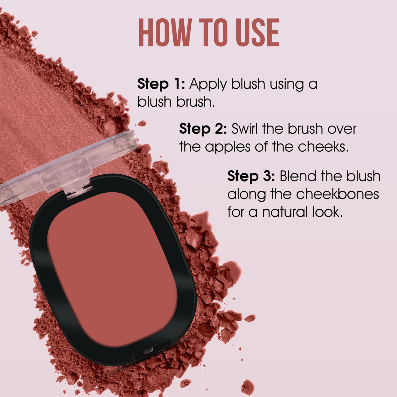 Beauty Berry Dream Matte Blush - 06 - Coral Charm, 7g | Lightweight, Silky-Smooth Texture, Ultra Matte Blusher Palette | Highly Pigmented & Blendable Shades, Blusher for Face Makeup