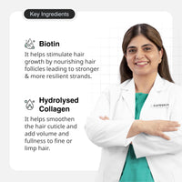 Cureskin Biotin & Collagen Vitamin B5 Glycolipids Shampoo: Strengthen Hair, Reduce Hairfall & Repair Damage (150 ml)