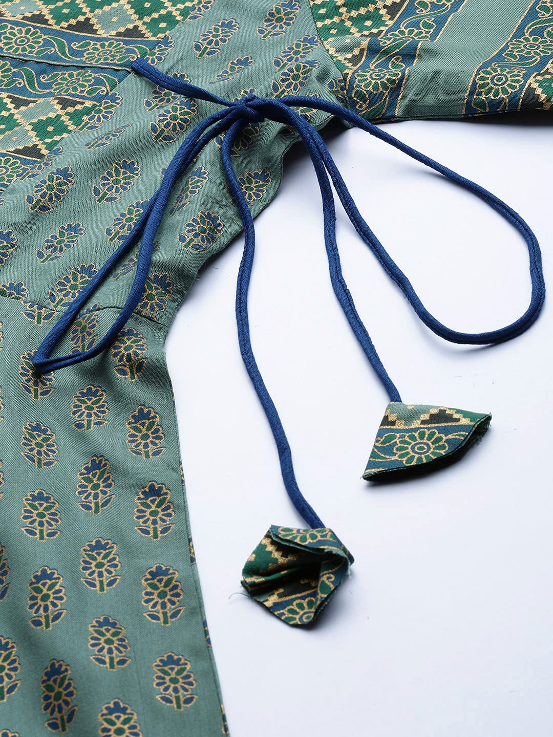 Yash Gallery Women's  Plus Size Plus Size Rayon Floral Printed Anarkali Kurta for Women