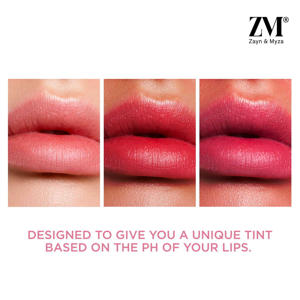 ZM Zayn & Myza My Hue pH Lip Tint and 3 in 1 Buildable Mascara Combo | Transfer Proof | Long Lasting (Combo of 2)