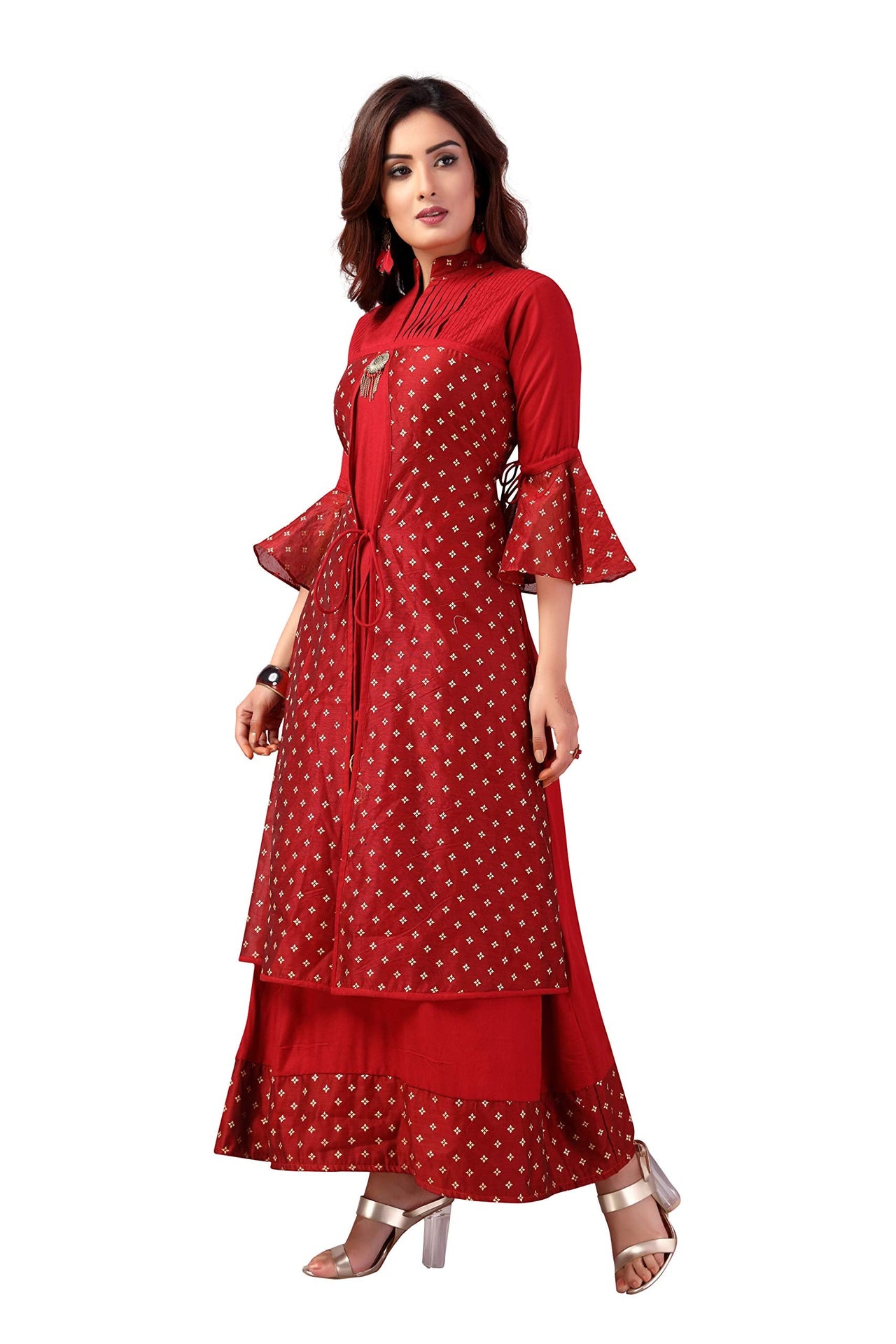 madhuram textiles Women's  Rayon Anarkali Kurta