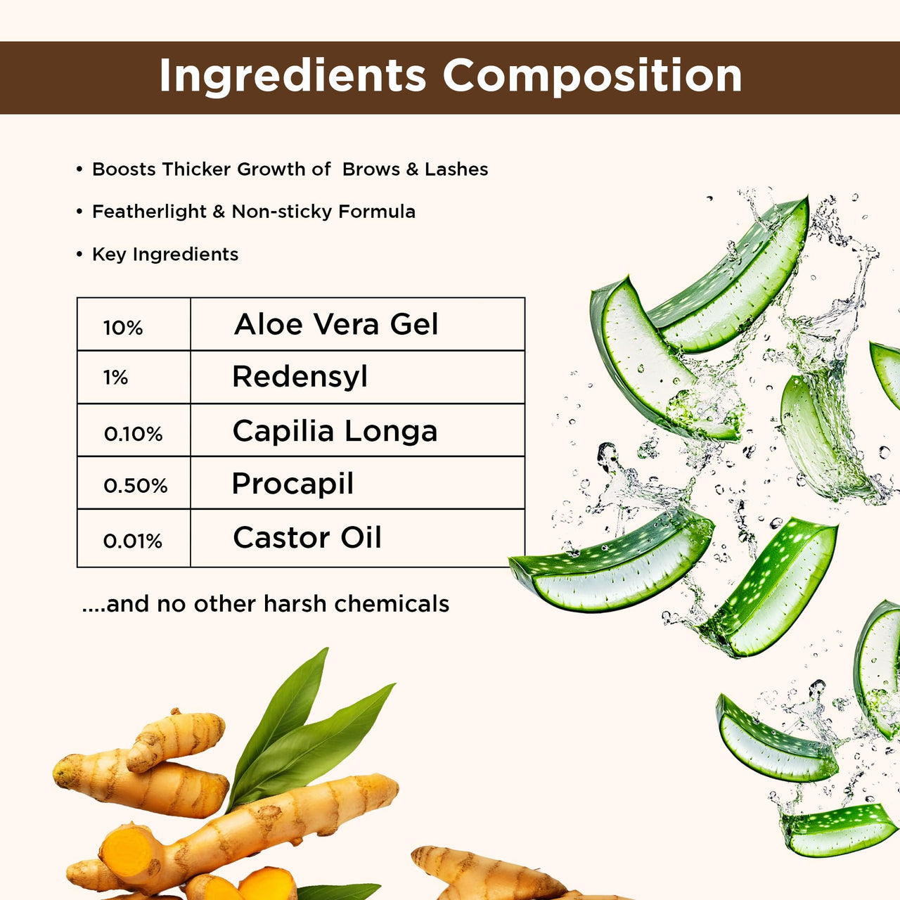 Orgatre Eyebrow & Eyelash Growth Gel 4.5ml | Dual-Use Enhancer for Women | Redensyl, Procapil, Capilia Longa | Fuller Look | Nourishing Lash & Brow Serum | Hair Fall Control