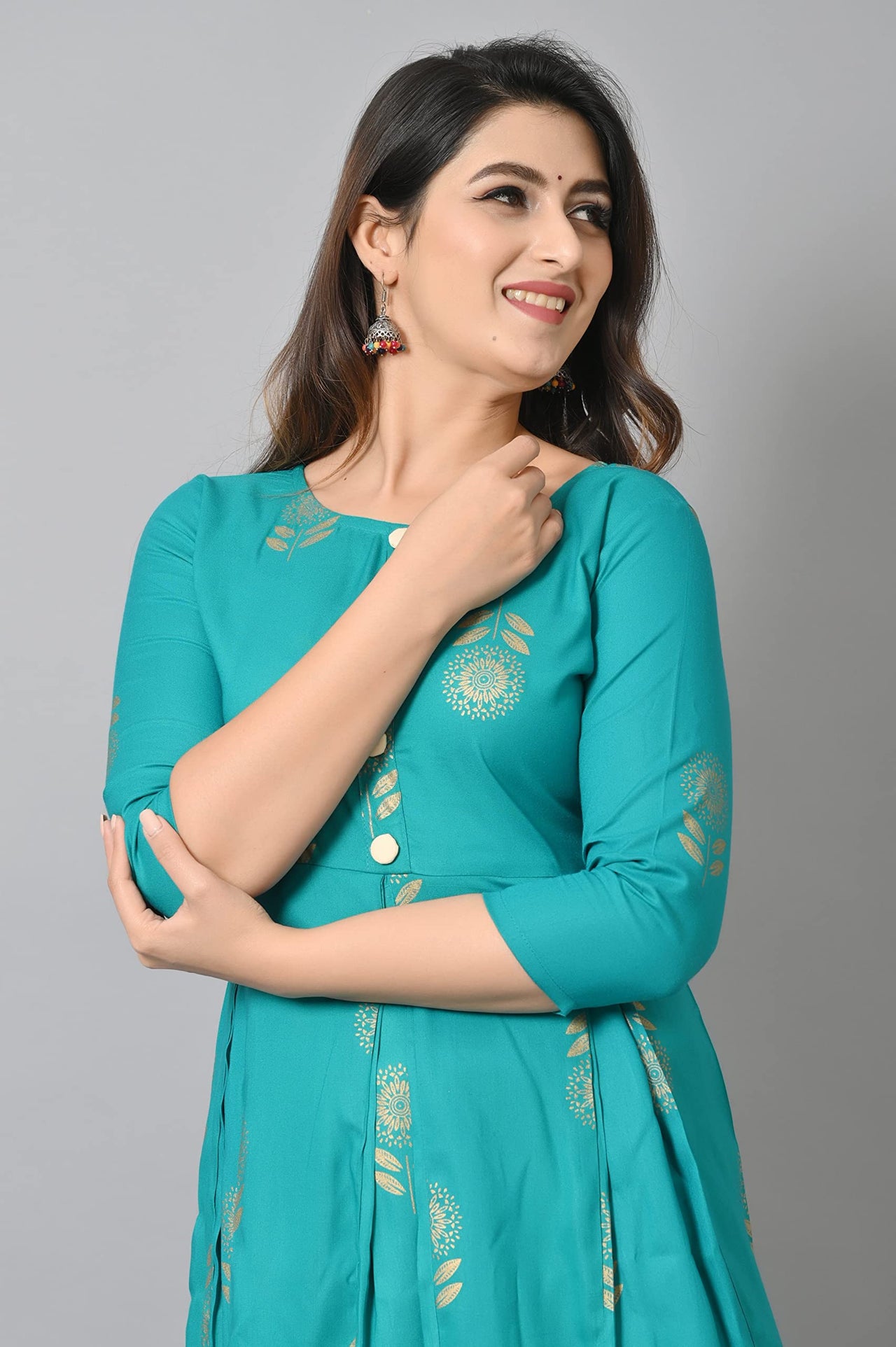 VASTRAMANIAA Women's  Rayon A-Line Kurta