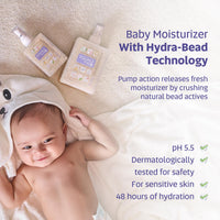 EQUALSTWO Baby Moisturizer, 500ml, 100% Natural Coconut based Daily Baby Skin Care Body Lotion for Nourishing Skin, All Skin Types, PH 5.5, Dermatalogically Tested, No Parabens No Sulphates, Pack 1