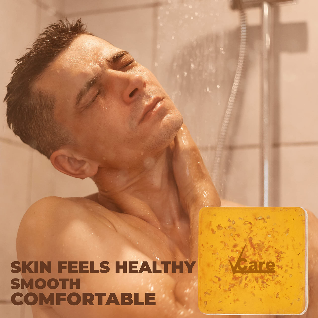 VCare 24K Gold bath Soaps for women| Skincare Moisturizing Beauty Bathing Soap Bar | With 24K Gold & Soy Protein | Softer Skin | All Skin Types (Pack of 2) 125 g