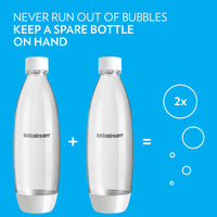 sodastream 0.5L Twin Pack Dishwasher Safe Slim Bottle (Black) Dishwasher Safe Black 0.5L Pack of 2