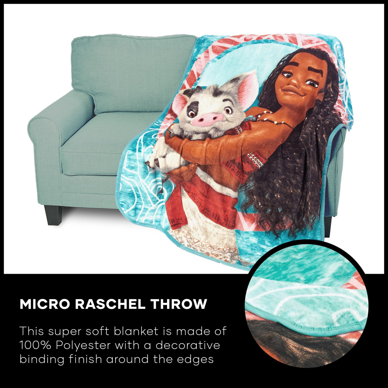 Northwest Disney Princesses, “Dreamers” 46 60-inch Micro Raschel Throw Company, 46" x 60" Dreamers
