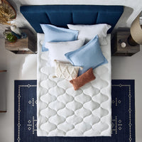 Sleep Innovations Cooling Comfort Gel Memory Foam Dual Layer Mattress Topper, 4 Inch, King Size, Pillow Top Cover