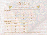 DiRaVee Girls/Women Gauhar Faizah Sanganeri Printed Sharara Kurta Set