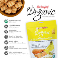 Grandma Lucy's  Organic Oven Baked Dog Treats - Banana & Sweet Potato, 14 oz