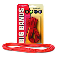 Alliance Rubber Big Rubber Bands 12 Pack 7-Inch X 1/8-Inch Red 00700