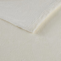 Sleep Philosophy True North Fleece Sheet Set Full, Solid Color, Warm & Plush Sheets Soft Fleece Bedding Full Size Sheets, Fitted Pocket Fits Up to 16
