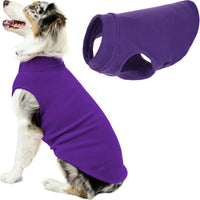 Gooby Stretch Fleece Vest Dog Sweater - Violet, 5X-Large - Warm Pullover Fleece Dog Jacket - Winter Dog Clothes for Small Dogs Boy or Girl - Dog Sweaters for Small Dogs to Dog Sweaters for Large Dogs 5X-Large Length (25