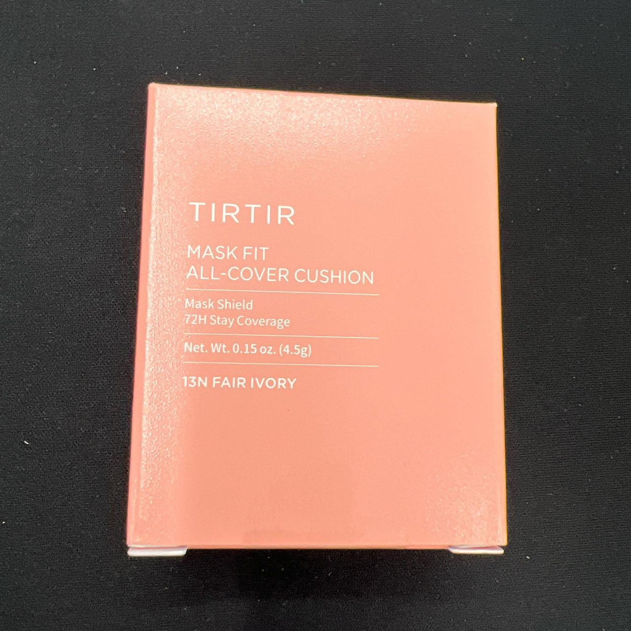 TIRTIR Mask All-Cover Cushion Foundation | Full coverage, Skin fit, Satin Glow Finish | Korean Cushion Foundation #13N | FAIR IFFFFFFFFFVORY, 4.5g