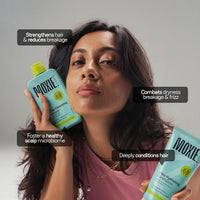 Moxie Beauty Shampoo & Conditioner Combo |1.5x Stronger hair | Paraben and Sulfate-Free | Rinse & Shine Duo | Gentle Cleansing Shampoo (200ml) & Ultra Hydrating Conditioner (175ml)