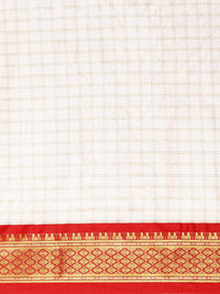 Satrani Women's Poly Silk Woven Saree With Unstitched Blouse Piece