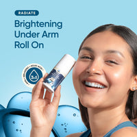 Bloom Brightening Underarm Roll | (Pack of 2) | (50ml) - With AHA, Melazaro & Kojic Acid | For Dark Underarms, Pigmentation & Odour| Rapid Melanin Reduction Formula | Zero White Cast + Bacterial Protection