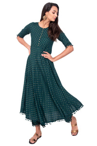 Amayra Women's  Rayon Anarkali Kurti With Palazzos