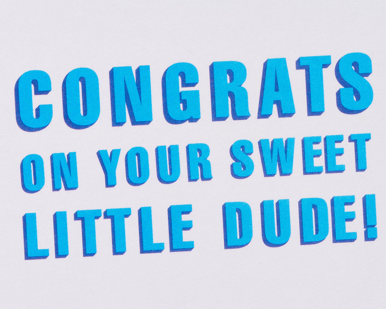 American Greetings Funny Baby Boy Card (Sweet Little Dude) Sweet Little Dude