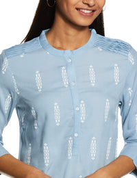 W for Woman Women's  Rayon Straight Kurta