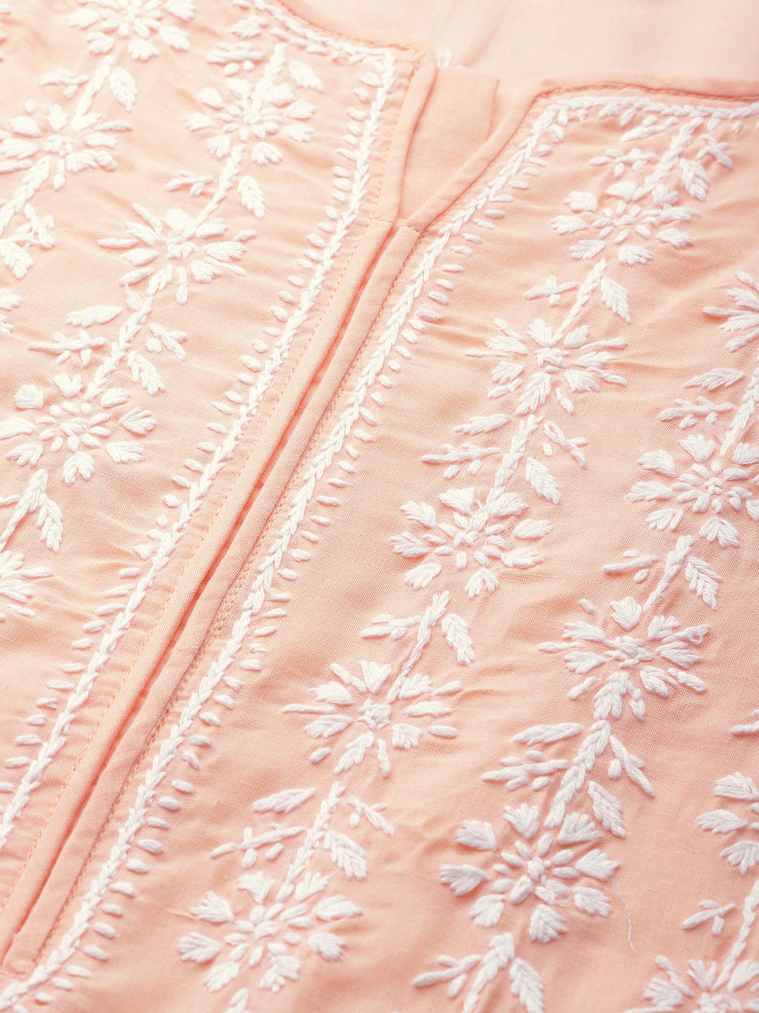 Ada Hand Embroidered Lucknowi Chikankari Ethnic Wear Cotton Kurta Kurti Tunic for Women