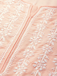 Ada Hand Embroidered Lucknowi Chikankari Ethnic Wear Cotton Kurta Kurti Tunic for Women