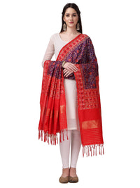 KAPAAHA Women's  Woven Silk Bandhani Patola Dupatta, Width 45 inch, Length 2.5 meter