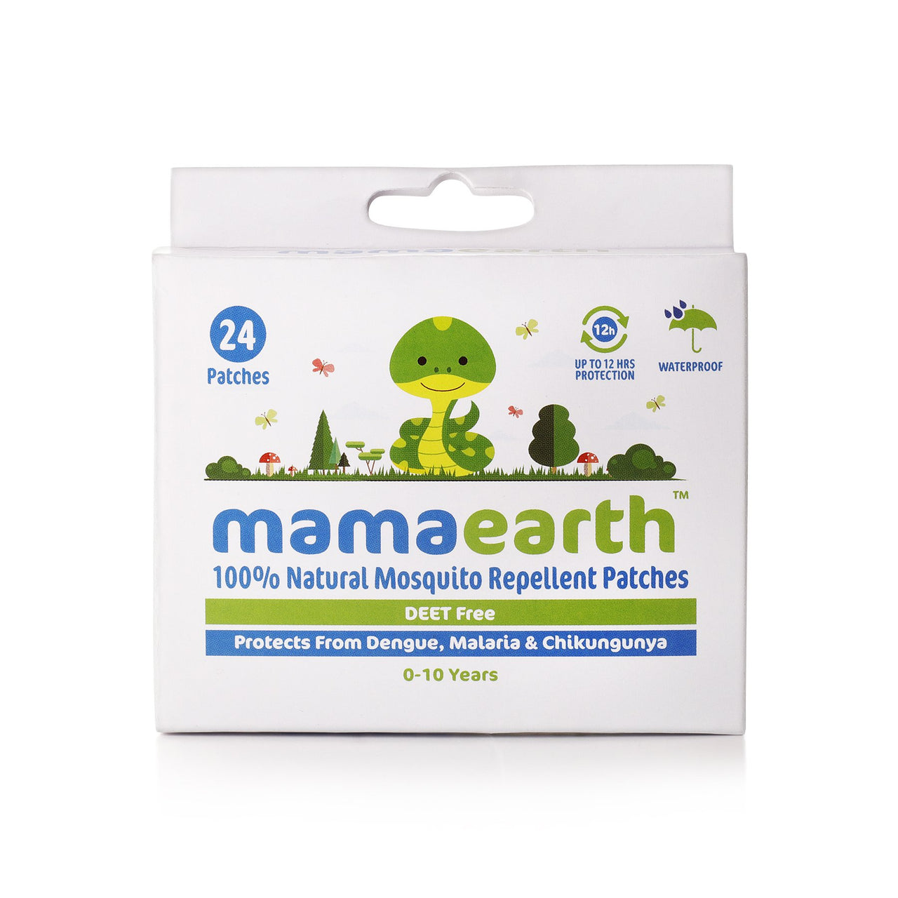 Mamaearth Natural Repellent Mosquito Patches for Babies, White, 24 Patchesand Natural Insect Repellent for Babies (100 ml)