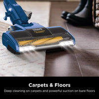 Shark HV322 Rocket Deluxe Pro Corded Stick Vacuum with LED Headlights, XL Dust Cup, Lightweight, Perfect for Pet Hair Pickup, Converts to a Hand Vacuum, with Pet Attachments, Bordeaux/Silver Pet Multi-Tool