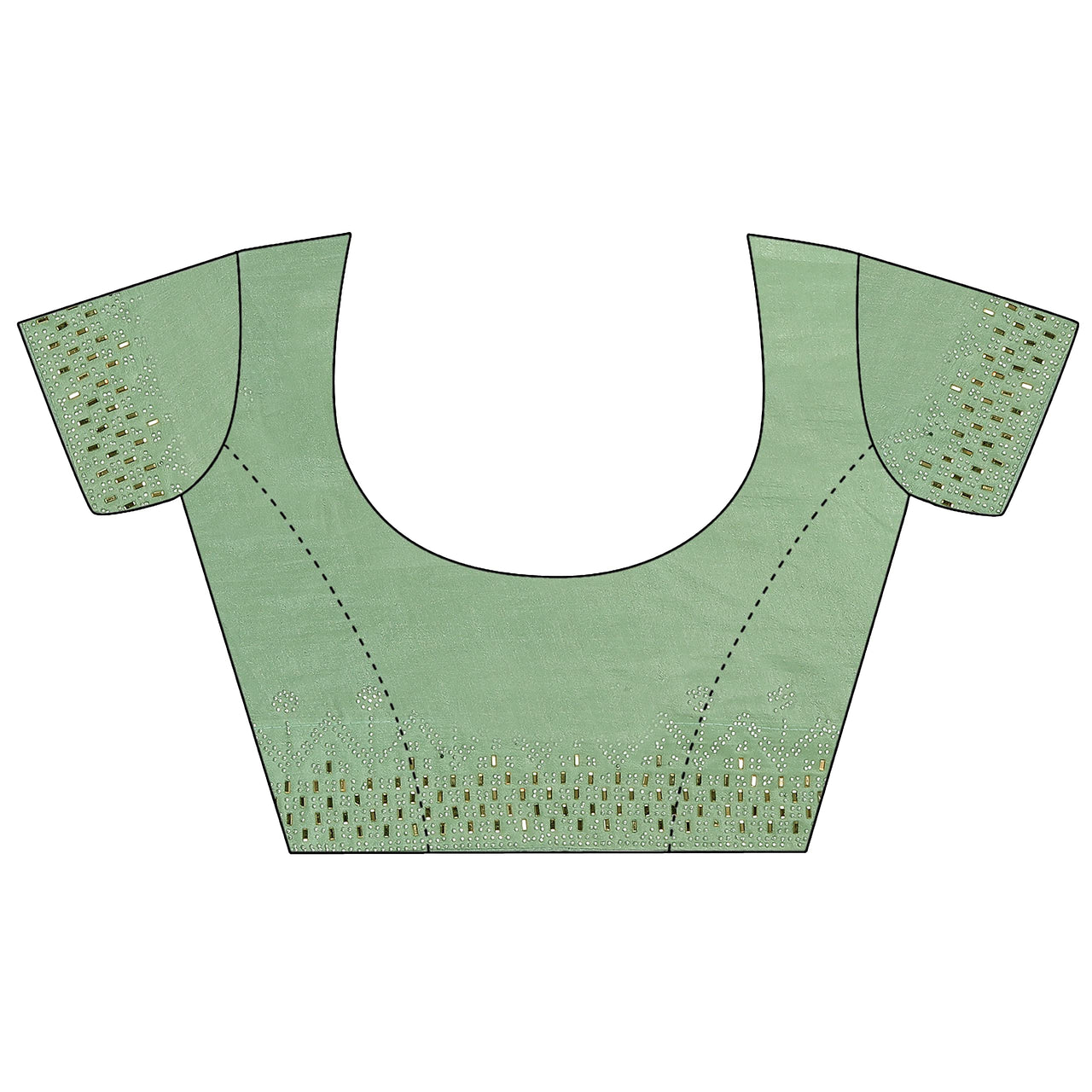 PUNYATHA CREATION Women's  & Girl's  Chanderi Chanderi Saree With Blouse Piece