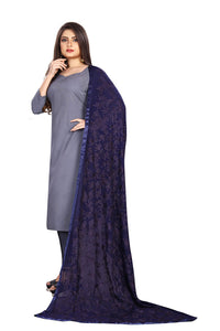 Akshar Llc Miss India Women's  Chiffon Dupatta With Goodembroidery Work