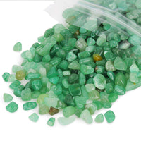 456 PCs Natural Chip Stone Beads, 5-8mm Irregular Multicolor Gemstones Loose Crystal Healing Green Aventurine Rocks with Hole for Jewelry Making DIY Crafts