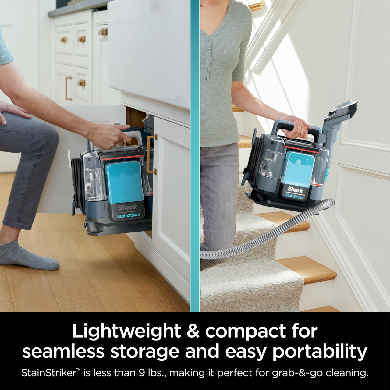 Shark StainStriker HairPro. Portable Carpet, Area Rug & Upholstery Spot & Stain Cleaner, Hair & Odor Eliminator for Carpets, Area Rugs, Upholstery & Cars. Perfect for Pets, Copper, PX251 Shark StainStriker w/ HairPro Technology