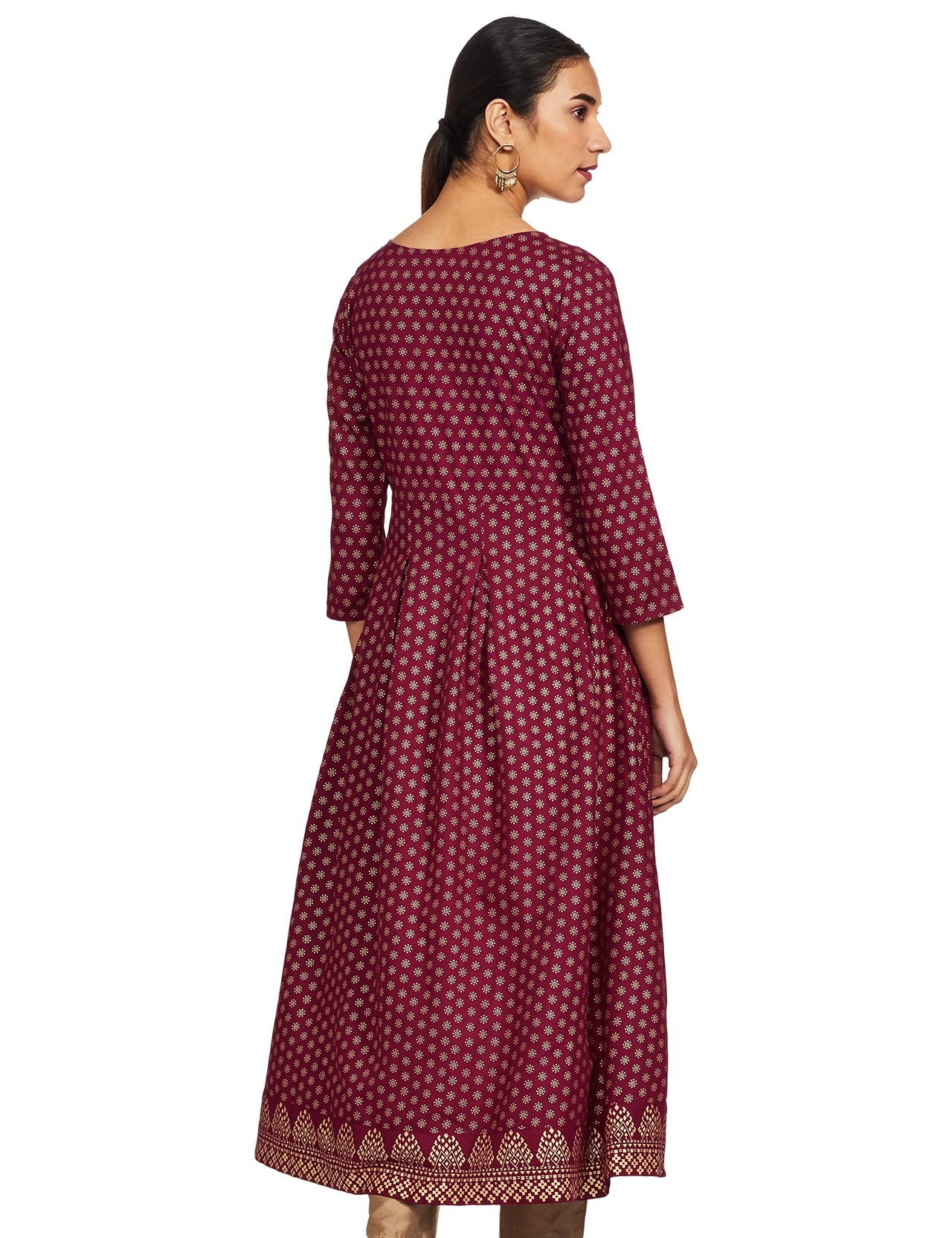 Amazon Brand - Tavasya Women Rayon Festive Kurti