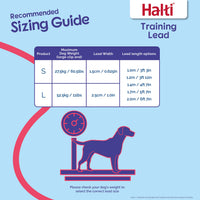 HALTI Training Leash - Multifunctional Double-Ended Dog Leash, Ideal for Anti-Pulling Dog Training. Lightweight & Durable. Suitable for Small to Medium Dogs & Puppies (Size Small, Cobalt Blue, 2m)