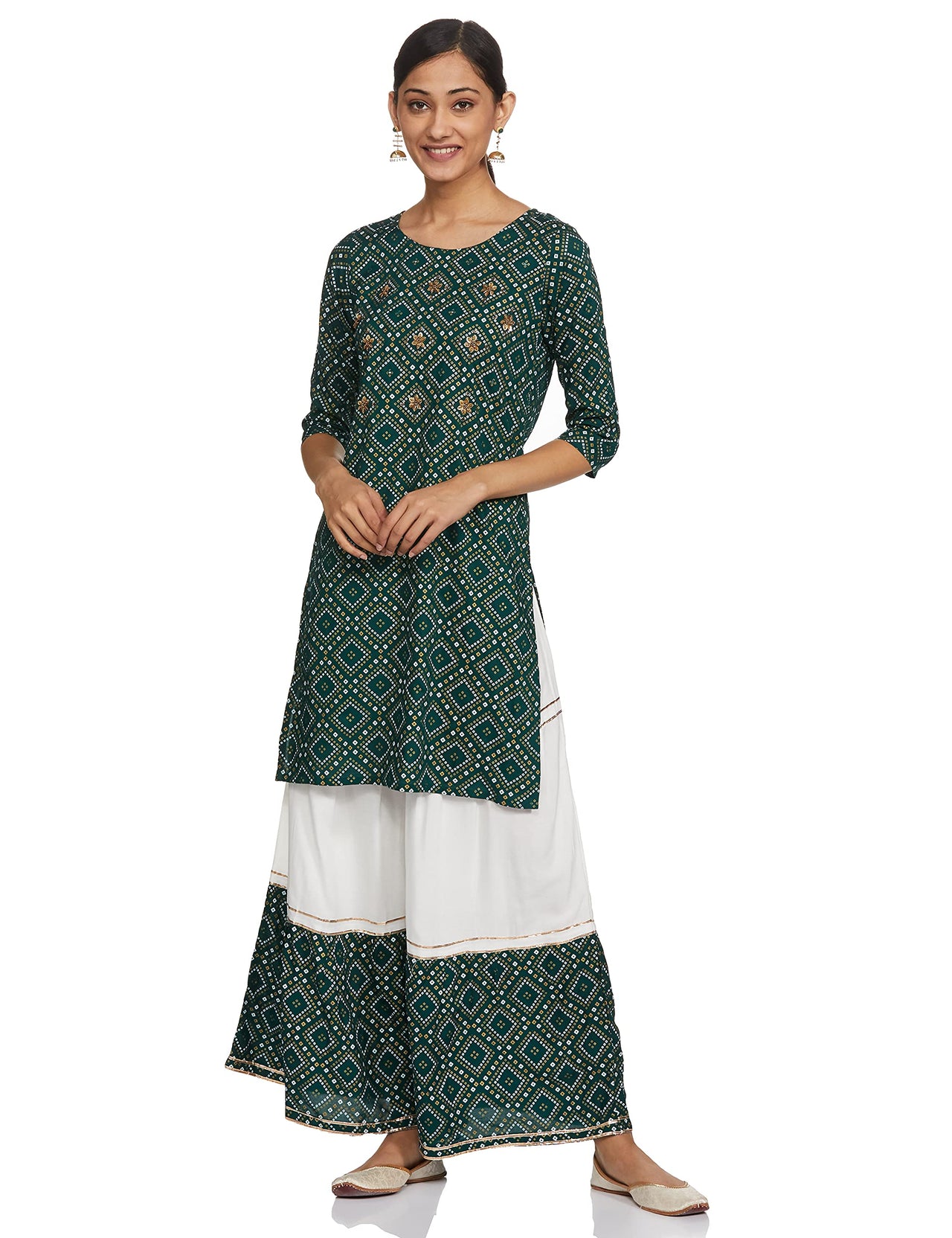 Ayukta Women Straight Kurti with Skirt