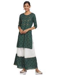 Ayukta Women Straight Kurti with Skirt