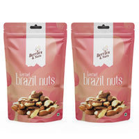 Berries And Nuts Premium Jumbo Brazil Nuts 400 Grams | Selenium Rich | 2 Pack of 200 Grams