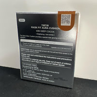 TIRTIR Mask Fit Aura Cushion Foundation, Full coverage, Skin fit, Satin Glow Finish, Korean Cushion Foundation #43N DEEP COCOA, 4.5g