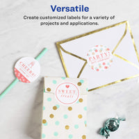 Avery Printable Round Labels with Sure Feed, 2