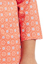 Amazon Brand - Jam & Honey Girl's  Cotton Regular Short Kurti PEACH 2 2 Years-3 Years