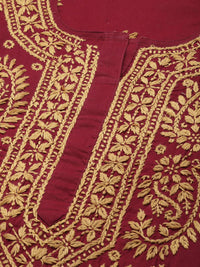 Ada Lucknowi Hand Embroidered Chikankari Straight Cotton Kurti Kurta for Women A188271