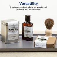 Avery Glossy White Labels with Sure Feed Technology, 2